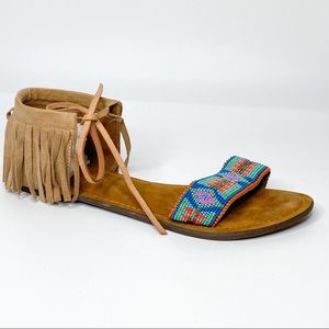 native american beaded sandals